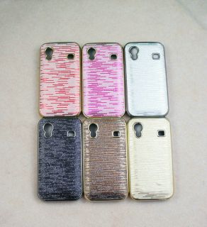 6x zebra Plating Sparkle Hard Back Cover Case for Samsung Galaxy Ace 