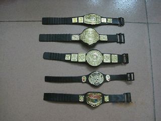 5pcs/LOT WWE WWF Wrestling Figures Belt Rare Accessories Loose