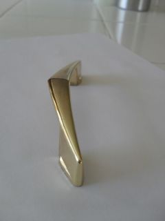 Vintage Brass CHEVRON BOOMERANG V shaped DRAWER PULLS Handles 
