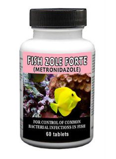 Fish Zole Forte Metronidazole 500mg 60 count ♦ Antibiotic ♦ Double 