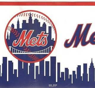   baseball Mets New York City skyline outline MLBP wallpaper border