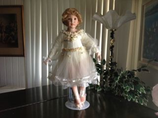 Porcelain Doll by Donna RuBert 1998 Beautiful Ballerina, Signed by 
