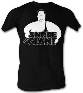 Andre the Giant Cartoon Simple Minds Lightweight Black T shirt New