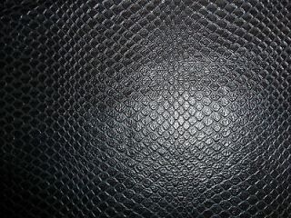 Black Anaconda Snake Cowhide Leather Hide 1 sq ft 12x12