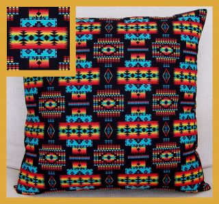 New Native American Indian Aztec Stripe Red cotton fabric cushion 