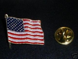 AMERICAN FLAG LAPEL PINS   5 QUALITY JEWELRY ITEMS   