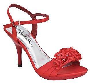 Blossom Sexy Prom dress Open toe sandal Red LIN 35