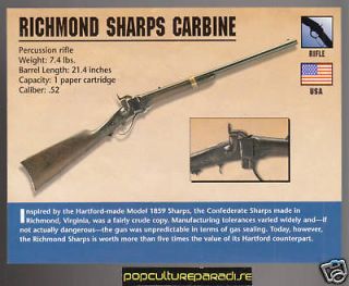 RICHMOND SHARPS CARBINE RIFLE Gun Classic Firearms CARD
