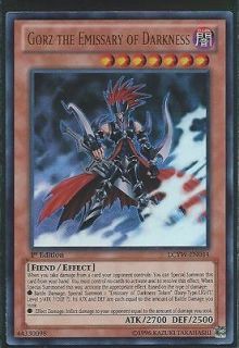 Yugioh Card LCYW EN044 Gorz the Emissary of Darkness 1st Edition Ultra 