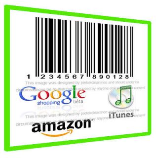   EAN UPC 13 Digit Bar Codes For  Google Shopping iTunes PlayTrade