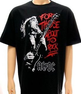 AC/DC Angus Young hard rock & roll metal T shirt Sz XL Angus Young
