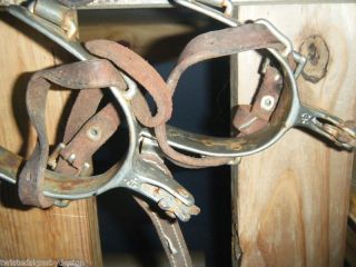 Vintage Anchor North & Judd Western spurs & straps