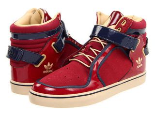 Adidas Originals Adi Rise AR Leather Upper High Hi Tops Cardinal Red 