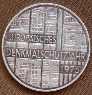 Germany Federal silver 5 mark 1975 Monument protection
