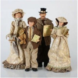 Victorian Christmas Carolers 15 18 Family Of 4 Figures