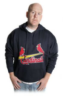 St. Louis Cardinals Big & Tall Hoodie Sweat Shirt   Majestic Brand Tek 