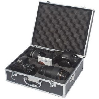 Vivitar Professional Aluminum Camera Hard Case w/ Pre Cut Diced Foam 
