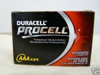 24 Duracell Procell AAA Batteries   Brand New EXP 2017