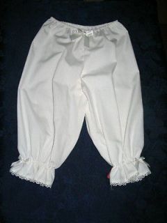 NWT White BLOOMERS 6M Lace Pantaloons Costume Alice Wonderland Minnie 