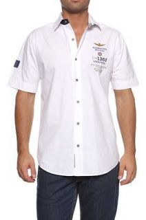 Aeronautica Militare Mens Shirt Short Sleeve NEW