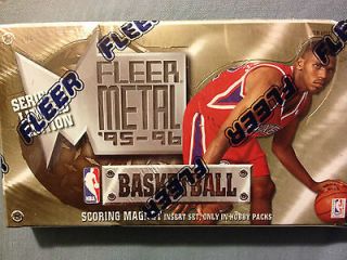 1995 96 BASKETBALL FLEER METAL SERIES 2 LIMITED EDITION HOBBY BOX 