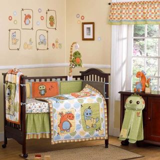 Dinos at Play 9 Piece Baby Crib Bedding Set with Bumper by Cocalo