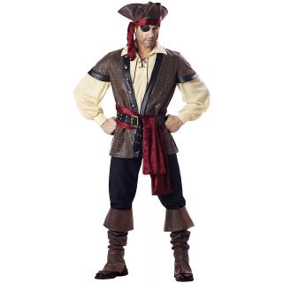 Rustic Pirate Adult Mens Rogue Deluxe Halloween Costume Std/Plus Size