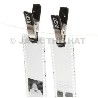 Pro Darkroom Negative Clips For Hanging Film Strips. Weighted, Soft 