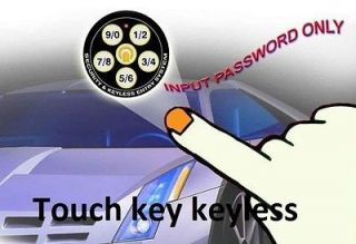 car alarm Touch keypad sensor keyless entry system 12 13