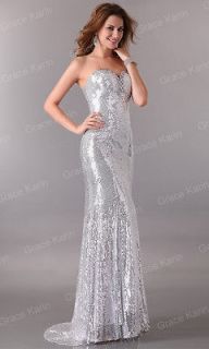 Charming 2012 Sexy Shining Sequins Prom Party Gown Evening Cocktail 