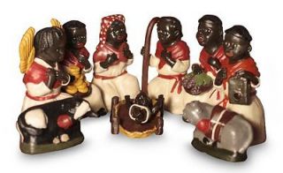 Newly listed AFRICAN CHRISTMAS Hand Crafted 10pc Set Ceramic Sculpture 