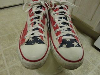   STARS & STRIPS AMERICAN FLAG SHOES MADE IN USA GREAT COND 10.5