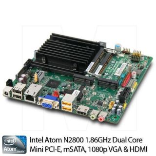 Intel DN2800MT Marshalltown Thin Mini ITX MB w/On Board Wide 8 19V DC 