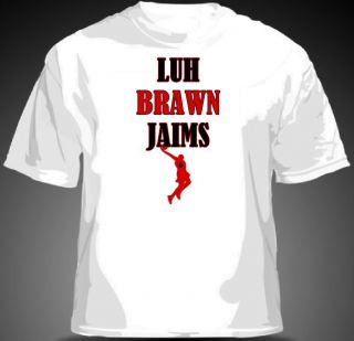 LUH BRAWN JAIMS Shirt LeBron James Miami Heat Wade Bosh MENS & YOUTH 