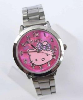 pcs Hello Kitty Stainless Steel wrist Watch Lot Mix Wholesale Child 