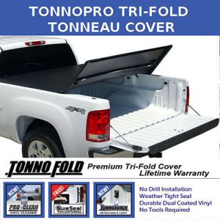 Silverado & Sierra 6.5 w/o Utility Trk Tonneau TonnoPro Tri Fold Fold 