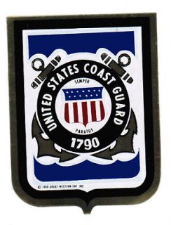 ONE United States Coast Guard Sticker Decal 3 x 3 1/2