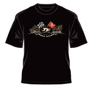 Isle of Man (IOM) TT Road Races  2013 flags T shirt