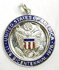   Silver 1776 Bicentennial United States Of America 1976 Pendant