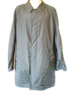 NEW Aquascutum MENS BLACK AQUAMAC Fold Up Raincoat Mac Jacket Size 