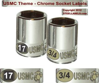 USMC Limited Edition Label Sets Socket Set Tags fits Craftsman 