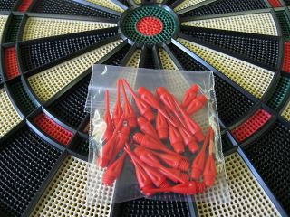 25 NEW RED Dimpled DART TIPS for All Electronic Dart Boards 1/4 