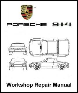   VW 914 914/6 1969 1976 9 Volume Workshop Repair Manual +Parts on CD