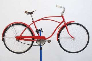 Vintage Hawthorne Mens Cruiser City Bicycle Bike Steel 17 Frame 