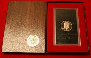 1971 PROOF EISENHOWER DOLLAR (BROWN IKE 40% SILVER) [100 AVAILABLE]