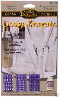 Armour RubNEtch Glass Etching Stencil Design Elements