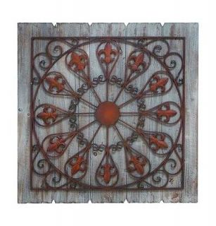   Metal Wall Panel.Classic Styling Art Decor.Stressed Weathered Boards