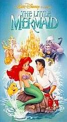   Little Mermaid (VHS, 1990) Banned cover art Clamshell case great shape