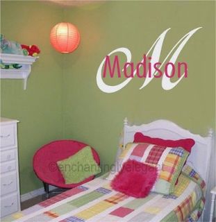   Name Vinyl Decal Wall Stickers Letters Words Teen Room Wedding