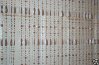 HANGING DOOR BEADS WHITE BEADED CURTAIN~STARS and OVALS
